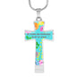 Be Strong And Courageous Cross Pendant Luxury Necklace