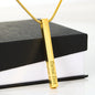 For I Know The Plans I Have For You Vertical Stick Necklace