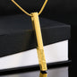 For I Know The Plans I Have For You Vertical Stick Necklace