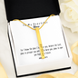 For I Know The Plans I Have For You Vertical Stick Necklace