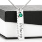 Be Strong And Courageous - Birthstone Name Necklace